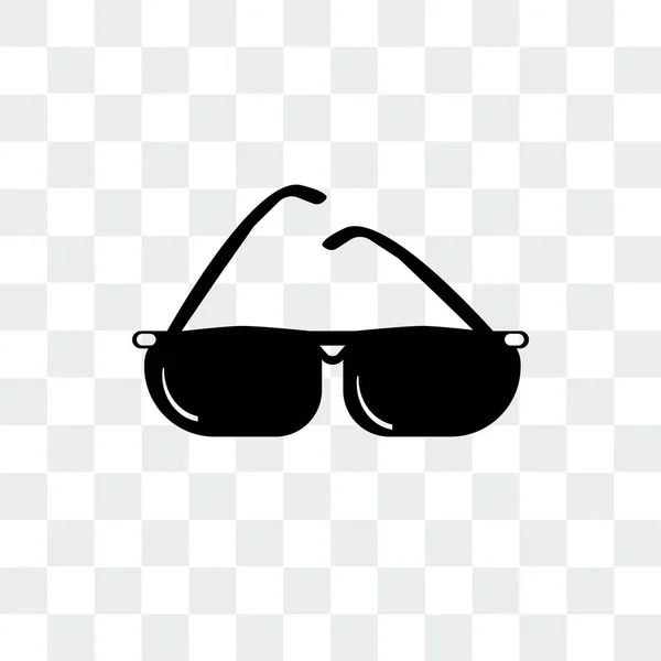 Sunglasses vector icon isolated on transparent background, Sungl — Stock Vector