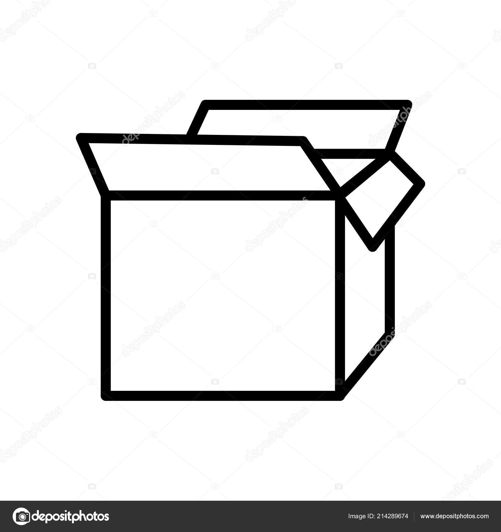 Open Box icon vector isolated on white background, Open Box sign Stock  Vector by ©bestvectorstock 214289674, image size:1600x1700