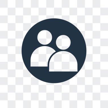 Saydam arka plan üzerinde Kullanıcı logo tasarımı izole Kullanıcı vektör simgesi