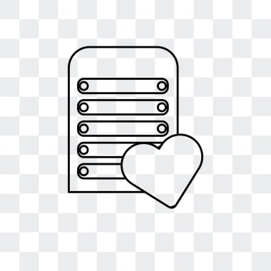 Saydam arka plan üzerinde sunucu lo izole sunucu vektör simgesi