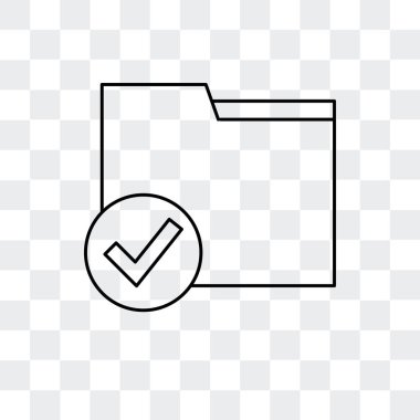 Saydam arka plan üzerinde klasör lo izole klasör vektör simgesi