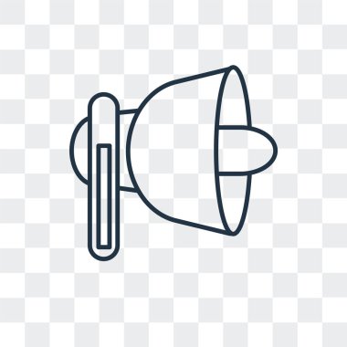 Saydam arka plan üzerinde hoparlör logo tasarımı izole hoparlör vektör simgesi