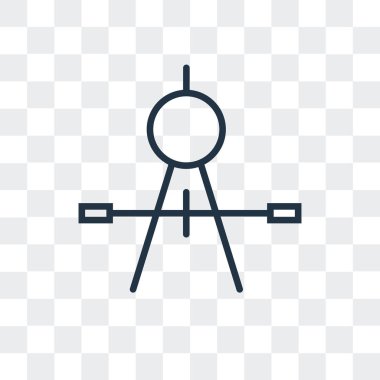 Saydam arka plan üzerinde pusula logo tasarımı izole pusula vektör simgesi