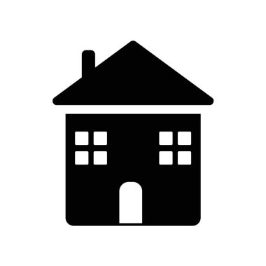 House simge vektör izole beyaz arka plan, evi işaret, dar