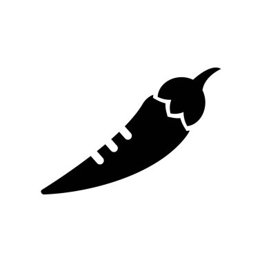 Biber simge vektör izole beyaz arka plan, biber işareti, f