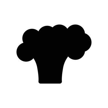 Beyaz arka plan üzerinde brokoli işareti izole brokoli simge vektör