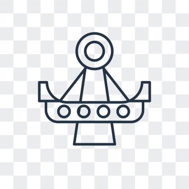 Saydam arka plan üzerinde Swinging logo tasarımı izole vektör simge sallanan