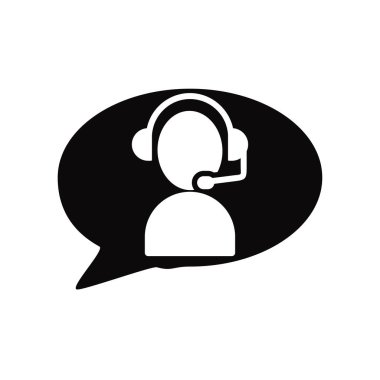 Beyaz arka plan üzerinde Communic izole iletişim simge vektör