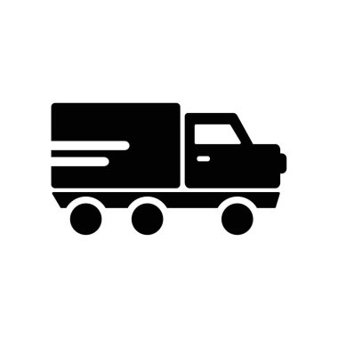 Beyaz arka plan üzerinde Recycl izole geri dönüşüm kamyon simge vektör