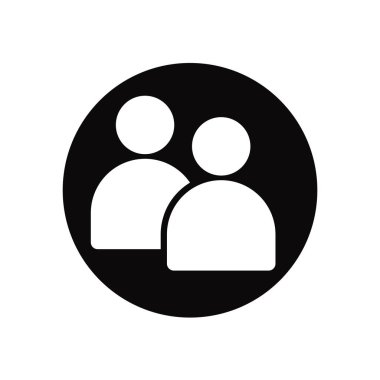 Kullanıcı simge vektör izole beyaz arka plan, kullanıcı işareti, siyah