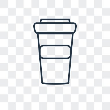 Şeffaf arka plan üzerinde içki logo tasarımı izole içmek vektör simgesi