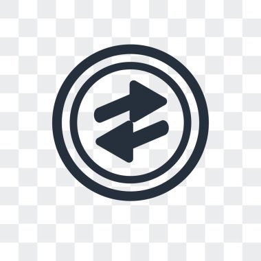 saydam arka plan üzerinde o ok izole o ok vektör simgesi 