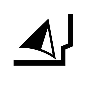 Beyaz arka plan üzerinde gezinme izole navigasyon simge vektör 