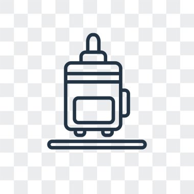 Saydam arka plan üzerinde bavul logo tasarımı izole bavul vektör simgesi