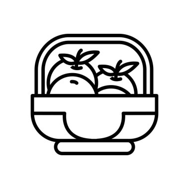 Beyaz arka plan üzerinde sepet işareti izole sepet simge vektör