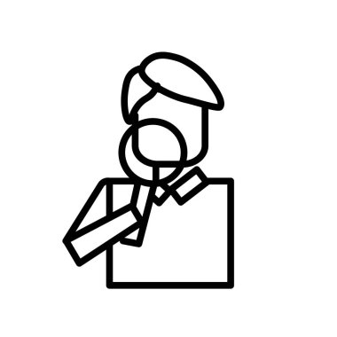 İzole beyaz arka plan, arama işareti, o arama simge vektör