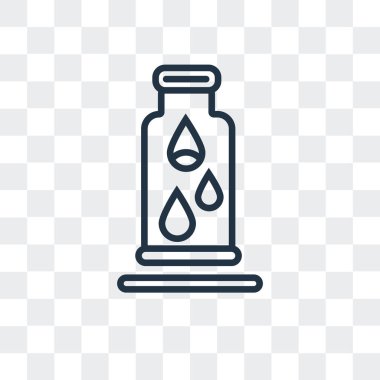 Saydam arka plan üzerinde su logo tasarımı izole su vektör simgesi