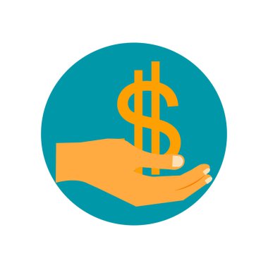 Beyaz arka plan üzerinde ödeme işareti izole ödeme simge vektör ,