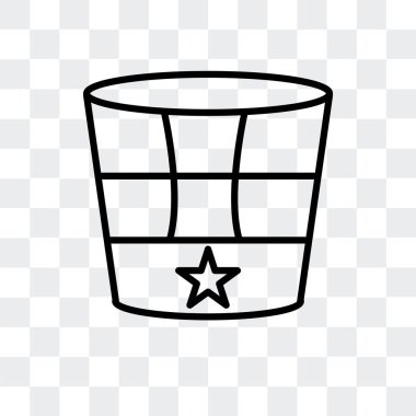 Şeffaf arka plan, şapkası logo tasarımı izole şapka vektör simgesi