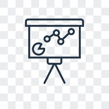 Saydam arka plan üzerinde sunu logo tasarımı izole sunu vektör simgesi