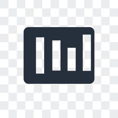 Yuvarlatılmış köşeleri kare vektör simgesi üzerinde şeffaf backg izole