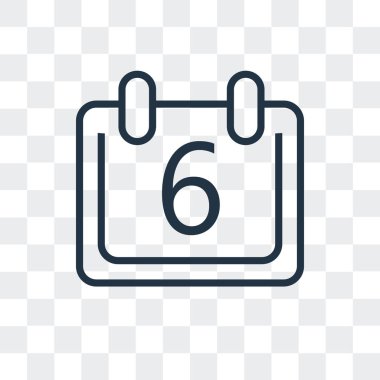 Saydam arka plan üzerinde takvim logo tasarımı izole takvim vektör simgesi