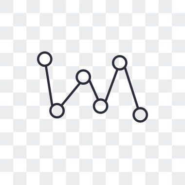 Moleküler yapısı vektör simgesi üzerinde şeffaf backgrou izole