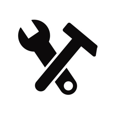 İngiliz anahtarı simgesini vektör izole beyaz arka plan, İngiliz anahtarı işareti, b