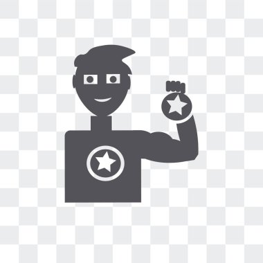 Ağırlık kaldırma madalya vektör simgesi üzerinde şeffaf backgro izole