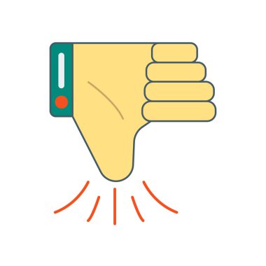 Beyaz arka plan üzerinde kötü imza izole kötü simge vektör