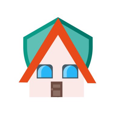 Beyaz arka plan üzerinde sigorta sı izole sigorta simge vektör