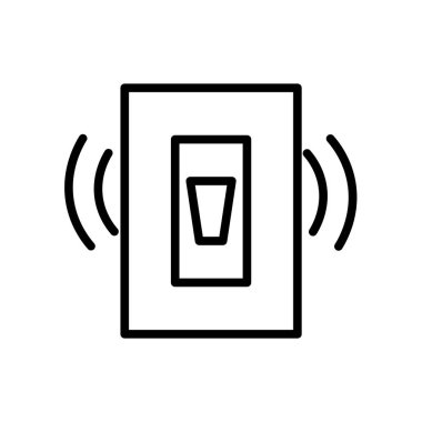 Sensör simge vektör izole beyaz arka plan, sensör işareti, l