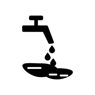 Wate simge vektör beyaz arka plan üzerinde Wate işareti, karanlık izole 