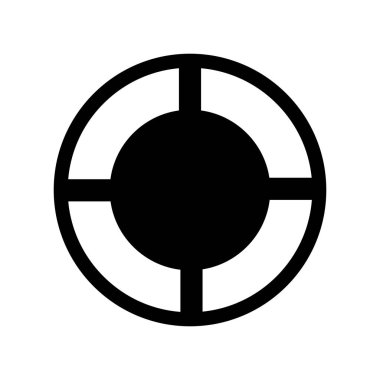 Beyaz arka plan üzerinde pozisyon işareti izole konum simge vektör