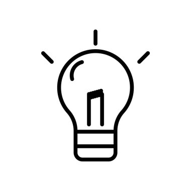 Beyaz arka plan üzerinde ampul izole ampul simge vektör 