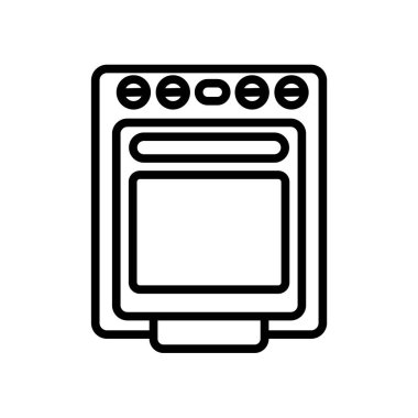 Soba simge vektör, beyaz arka plan üzerinde izole işareti soba