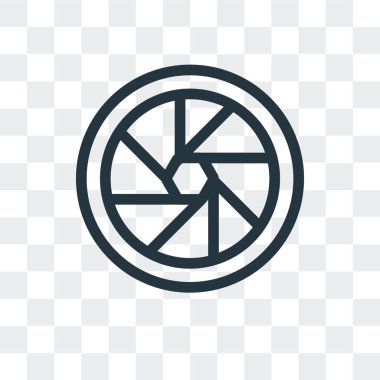 Saydam arka plan üzerinde çekim izole çekim vektör simgesi 