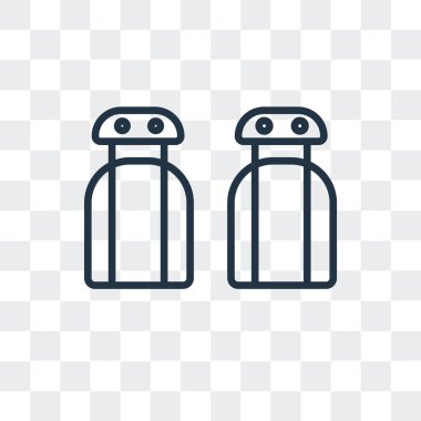 Vektör simgesi üzerinde şeffaf arka plan izole baharatlar, baharat logo tasarımı