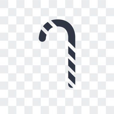 Noel candy vektör simgesi üzerinde şeffaf backg izole sopa