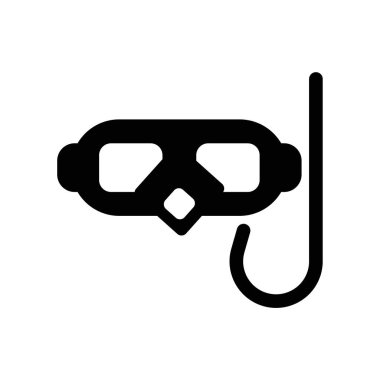 Dalış simge vektör izole beyaz arka plan, Dalış işareti, d