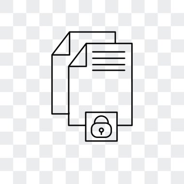 Saydam arka plan üzerinde dosya logosu d izole dosya vektör simgesi