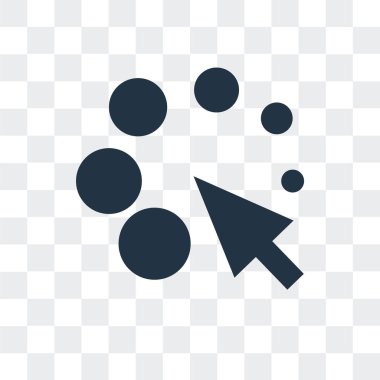 Saydam arka plan üzerinde imleç bekle logo tasarımı izole işaretçi vektör simge bekleyin