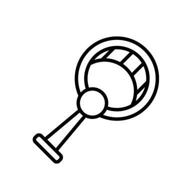 Beyaz arka plan üzerinde Fan işareti izole fan simge vektör