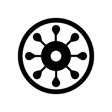 Beyaz arka plan üzerinde Bektaşi üzümü izole Bektaşi üzümü simge vektör 