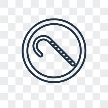 Saydam arka plan üzerinde şeker kamışı logo tasarımı izole şeker kamışı vektör simgesi