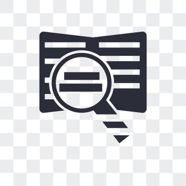 Şeffaf adam izole kitap ve büyüteç vektör simgesi