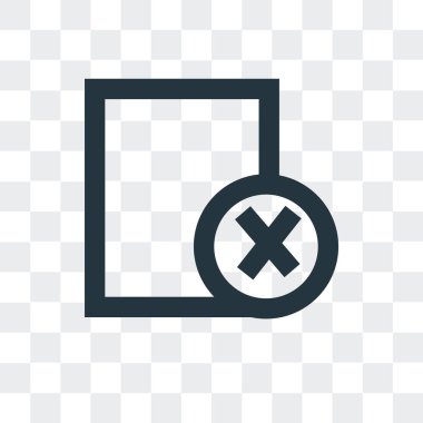 Saydam arka plan üzerinde iptal lo izole iptal vektör simgesi