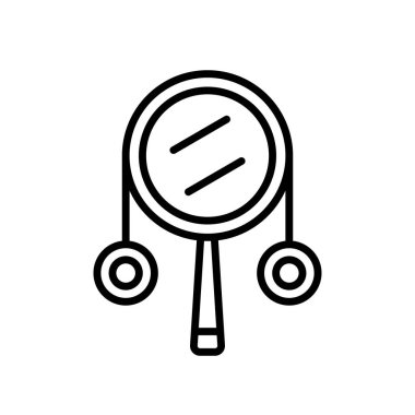 Beyaz arka plan üzerinde baget sı izole baget simge vektör