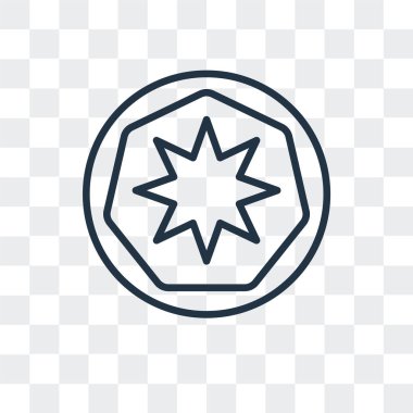 Saydam arka plan üzerinde yıldız logo tasarımı izole vektör yıldız simgesi