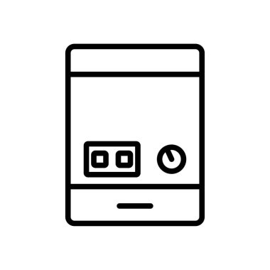 Beyaz arka plan üzerinde su hea izole su ısıtıcı simge vektör